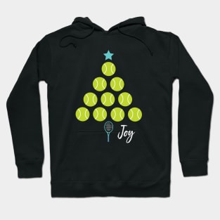 Tennis Christmas Tree Joy Hoodie